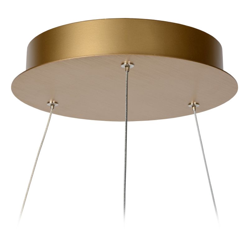 Lucide VIDAL - Závesné svietidlo - Ø 58 cm - LED Rozm. - 1x48W 2700K - Matt Gold / Mosadz